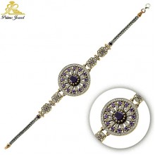 Gümüş Otantik Taşlı Biezik /Bileklik